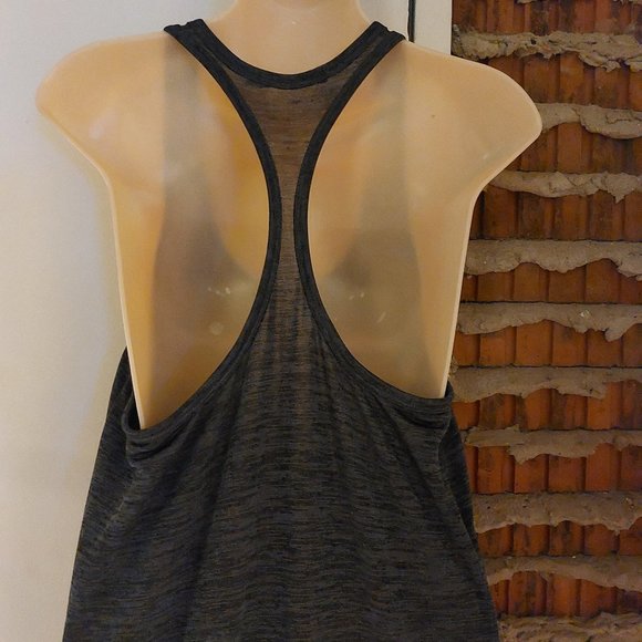 T Alexander Wang Gray Racer Back Maxi Dress Split Front Size M Medium - Picture 5 of 9